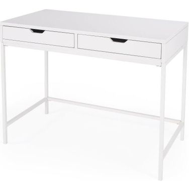 Butler Belka White Desk With Drawers