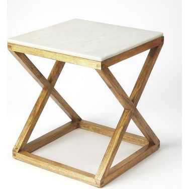 Butler Braylon Marble and Wood End Table