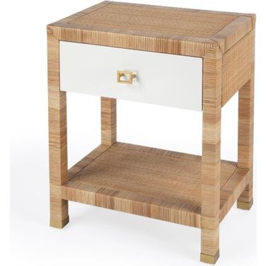 Butler Corfu 1 Drawer Natural Raffia Nightstand