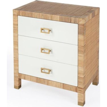Butler Corfu 3 Drawer Natural Raffia Chest
