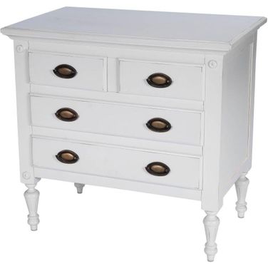Butler Easterbrook White 4 Drawer Chest