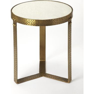 Butler Elton Marble and Metal End Table
