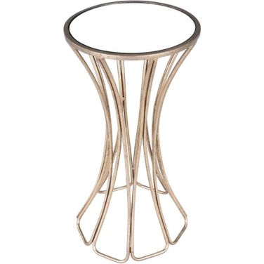 Butler Faruh Metal and Mirror End Table