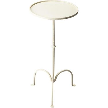 Butler Founders White Iron Pedestal Table