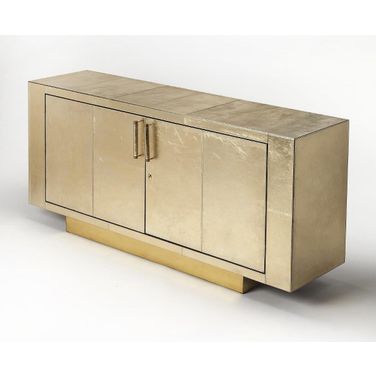 Butler Francois Gold Leather Buffet