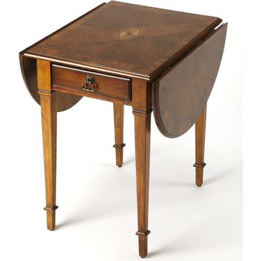 Olive Ash Burl Pembroke Table Olive Ash Burl Pembroke Table
