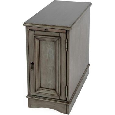 Butler Harling Silver Satin Chairside Chest