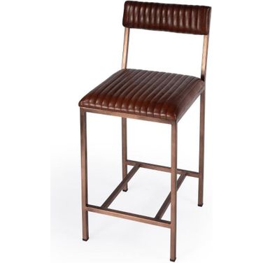 Butler Houston 24 Inch Leather Counter Stool