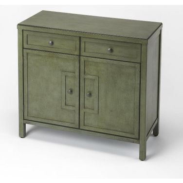 Butler Imperial Green Console Cabinet