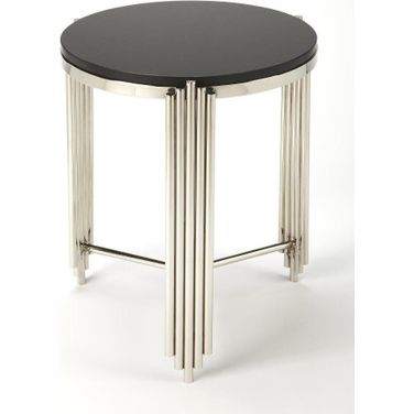 Butler Khalifa Black Granite End Table
