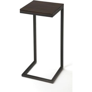 Butler Kilmer Wood and Black Metal Finish Accent Table