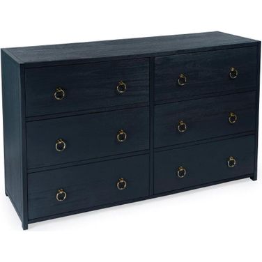 Butler Lark 6 Drawer Navy Dresser