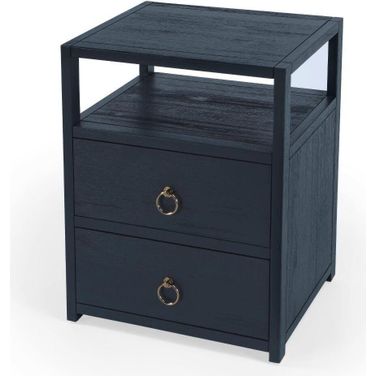 Butler Lark Navy Nightstand