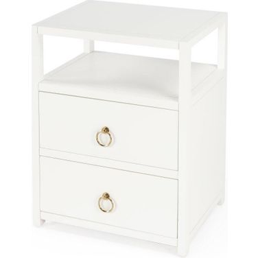 Butler Lark White Nightstand