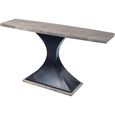 Butler Lidiya Gray Wood and Metal Console Table