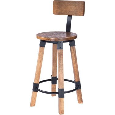 Butler Masterson Wood and Metal Counter Stool