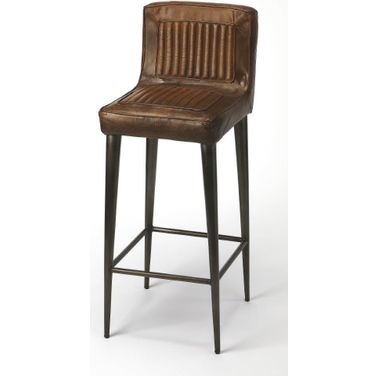 Butler Maxwell Leather Bar Stool