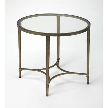 Butler Monica Gold Oval End Table