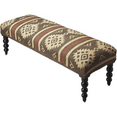 Butler Navajo Jute Upholstered Bench