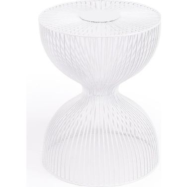 Butler Nicholas White Metal End Table