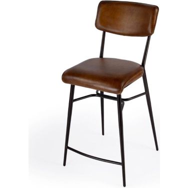 Butler Odessa 26 Inch Square Leather Counter Stool