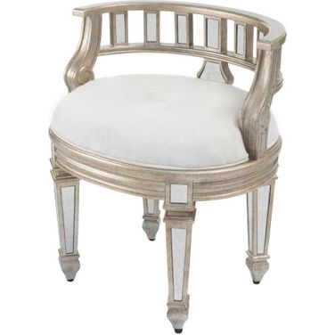 Butler Rebecca Mirrored Vanity Stool