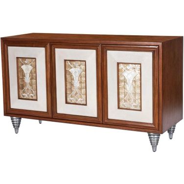Butler Shelly Leather and Capiz Shell Inlay Sideboard