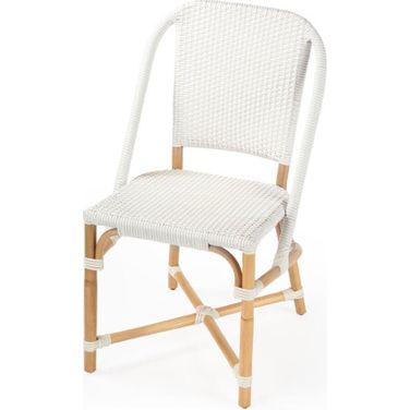Butler Tenor White and Black Rattan Dining Chair 5398304