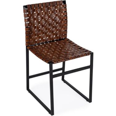Butler Urban Brown Woven Leather Chair