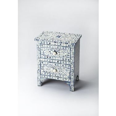 Butler Vivienne Blue Bone Inlay Accent Chest