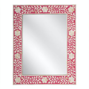 Butler Vivienne Pink Bone Inlay Wall Mirror