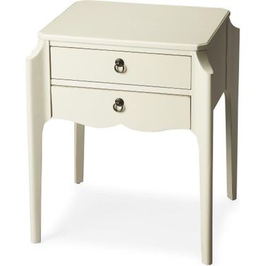 Butler Wilshire Glossy White Accent Table