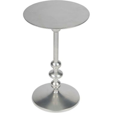 Butler Zora Silver Iron Pedestal End Table