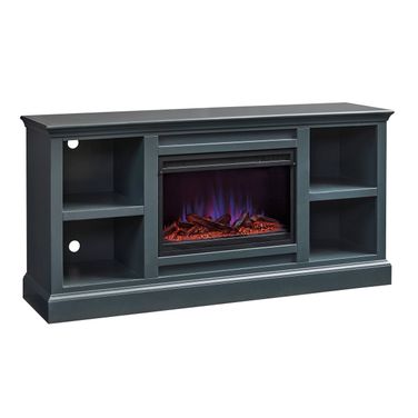 Byron 66 Inch Fireplace Console In Malta Blue