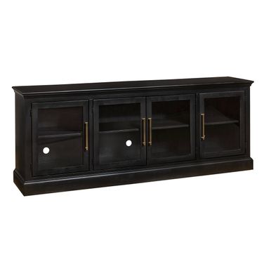 Byron 84 Inch Console with 4 Doors In Black