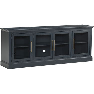 Byron 84 Inch Console with 4 Doors In Malta Blue