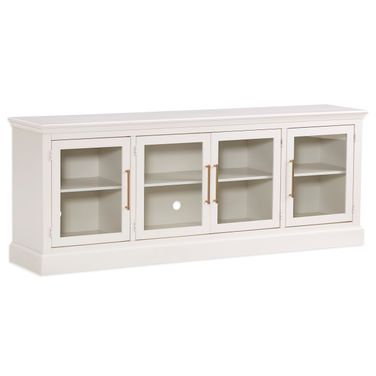 Byron 84 Inch Console with 4 Doors In White