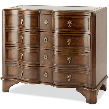 Byron Serpentine Chest In Medium Brown