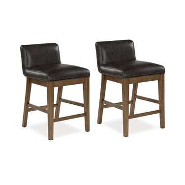 Cabalynn Counter Height Barstool Set of 2 In Two-tone Brown