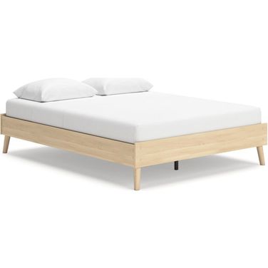 Cabinella Queen Platform Bed In Tan