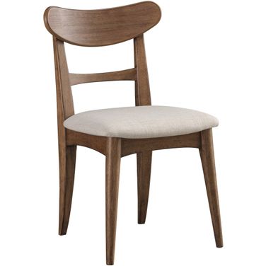 Caden Dining Side Chair Set of 2 with Upholstered Seat In Spiced Caramel