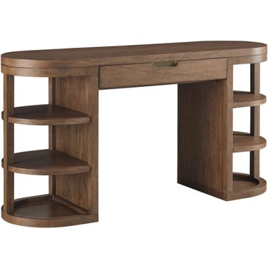 Caden Sofa Writing Table In Spiced Caramel