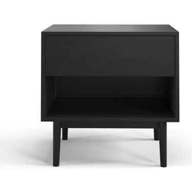 Caffrey One-Drawer Nightstand In Black