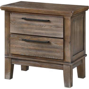 Cagney Vintage Gray Nightstand