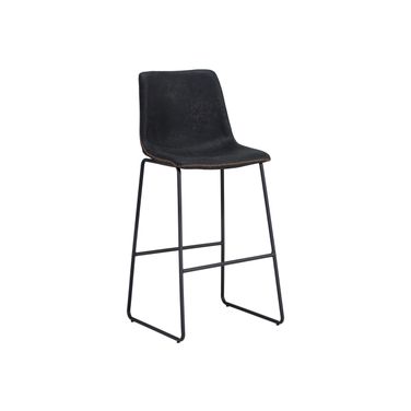 Cal Barstool Set of 2 In Antique Black