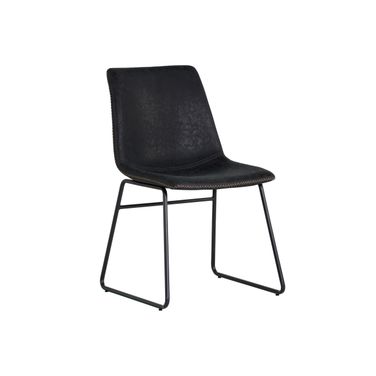 Cal Dining Chair Set of 2 In Antique Black