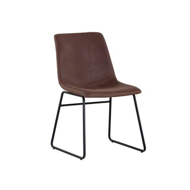 Cal Dining Chair Set of 2 In Antique Brown