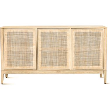 Calabasas 64 Inch Sideboard In Natural White Cane