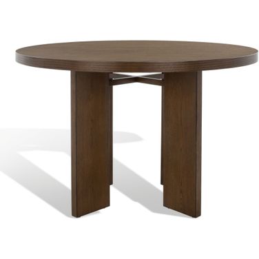 Calamaria Round Wood Dining Table In Medium Oak