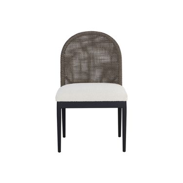 Calandri Dining Chair Set of 2 In Black and Louis Cream